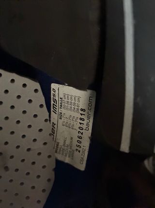 Casco de hockey Bauer azul