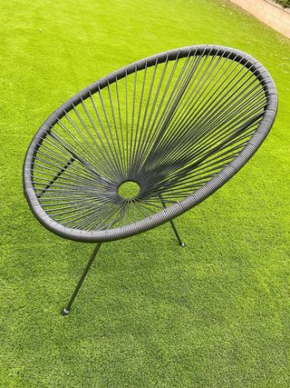 Conjunto 2 Sillas Acapulco y Mesa Negra