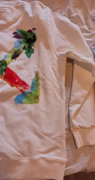 Felpa Off-White bianca con stampa