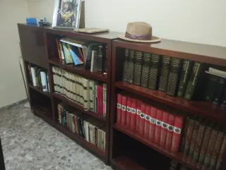 2 Muebles Biblioteca Madera sin libros