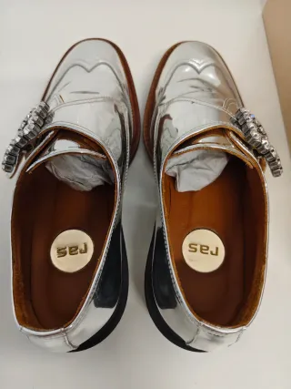Zapatos RAS Mirror Silver, n° 35, interior de piel