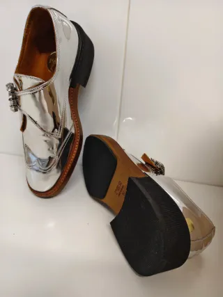 Zapatos RAS Mirror Silver, n° 35, interior de piel