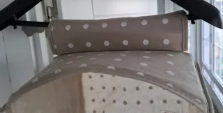 Organizador Colgante Tela Beige y blanco