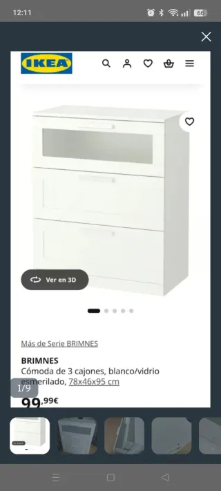 Cómoda IKEA BRIMNES 4 cajones