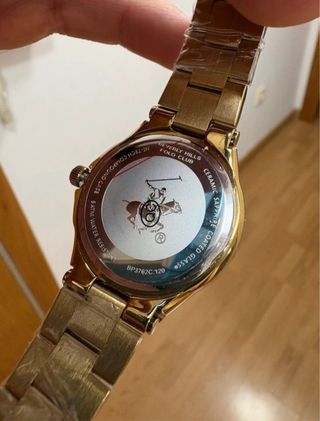 Reloj Polo Club Dorado Mujer