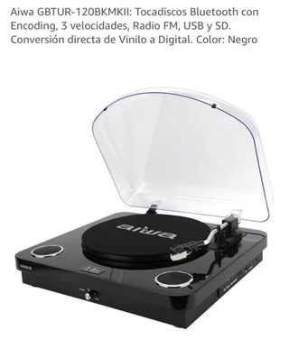 Tocadiscos Aiwa Negro