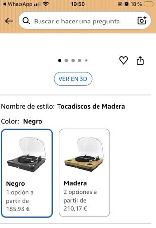 Tocadiscos Aiwa Negro