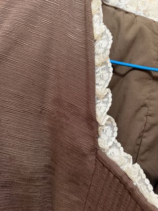 Corpiño fallera  marrón chocolate con encaje