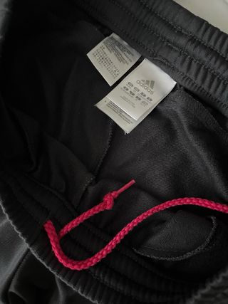 Pantalón chándal Adidas negro y rosa