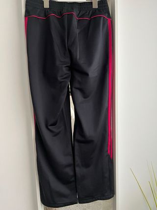 Pantalón chándal Adidas negro y rosa