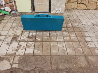 Mesa Camping Plegable Azul