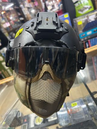 Casco Airsoft con Máscara y Visor