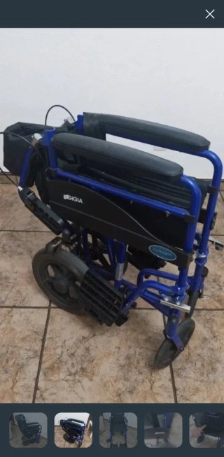 SILLA DE RUEDAS, APENAS USO, PLEGABLE.