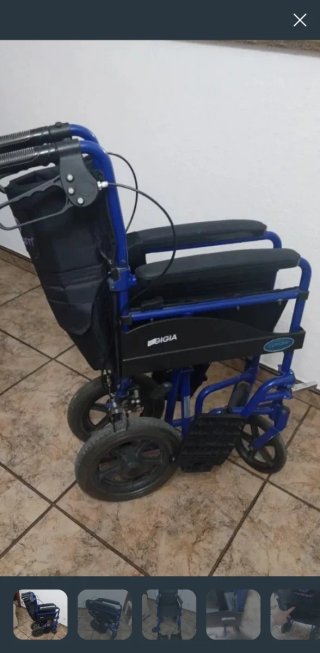 SILLA DE RUEDAS, APENAS USO, PLEGABLE.