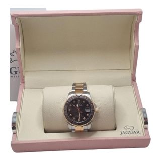 RELOJ JAGUAR J871 QUARZ ESFERA NEGRA CON DORADO + CAJA + MANUAL