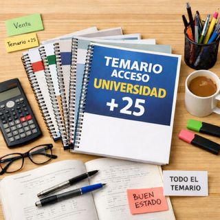 Temario acceso universidad mayores de 25 años.