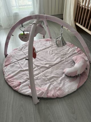 Gimnasio Bebé Alfombra Juego Rosa