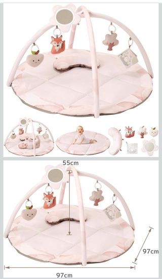 Gimnasio Bebé Alfombra Juego Rosa