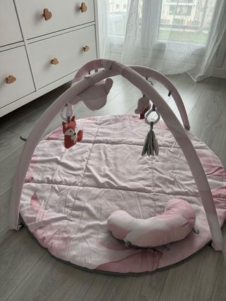 Gimnasio Bebé Alfombra Juego Rosa