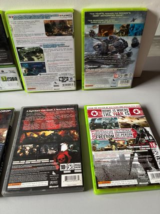 Pack 6 Juegos Xbox 360: Halo, Gears, CoD