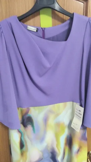 Vestido para eventos morado y multicolor