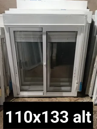 Ventana aluminio corredera 110x133