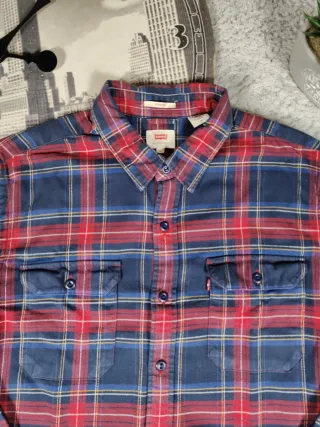 Camicia Levi's Vintage a Quadri Rosso Blu uomo