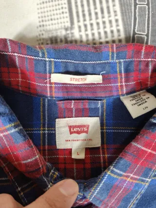 Camicia Levi's Vintage a Quadri Rosso Blu uomo