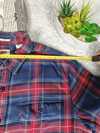 Camicia Levi's Vintage a Quadri Rosso Blu uomo