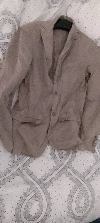 giacca beige pallini bianchi spalle 44sotto ascell