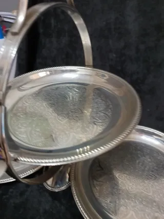 Alzatina Alessi vintage metallo