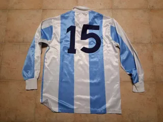 Maglia vintage a strisce bianco-azzurre