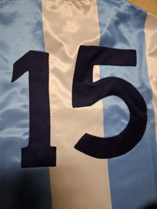 Maglia vintage a strisce bianco-azzurre