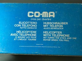 Helicóptero Telefone Brinquedo Vintage CO-MA