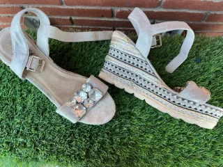 Sandalias Xti Plataforma Brillantes Talla 38
