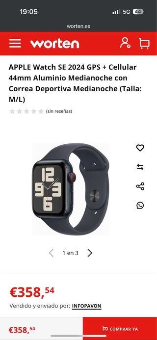 Apple Watch SE 2024 GPS+Celular 44mm