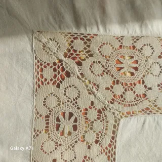 Tovaglia rotonda in lino beige