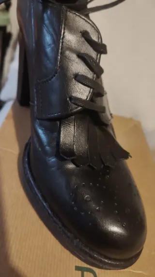Zapatos Oxford Piel Negros T.39 de marca.