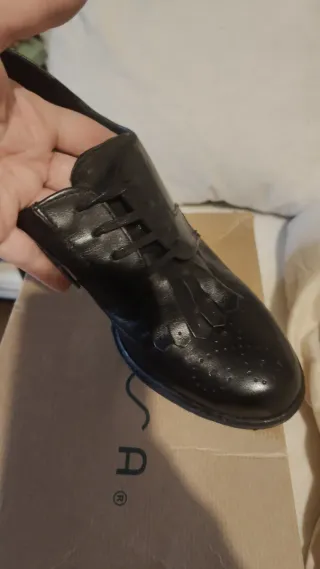 Zapatos Oxford Piel Negros T.39 de marca.