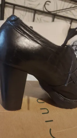 Zapatos Oxford Piel Negros T.39 de marca.