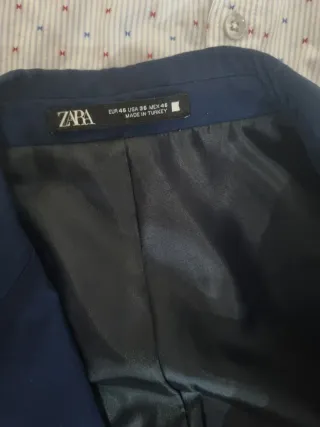 Traje Zara Azul