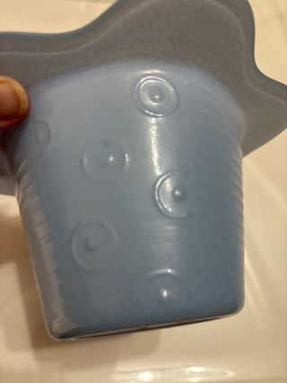Conjunto 2 Maceteros Cristal opalino Azul