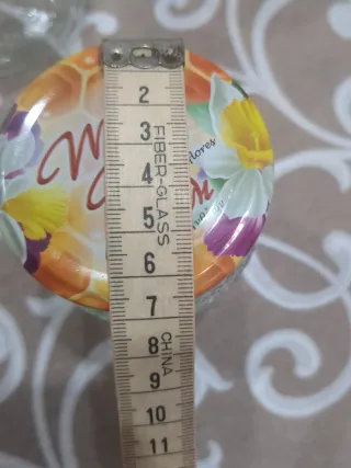 Lote 4 Tarros o botes de cristal de miel