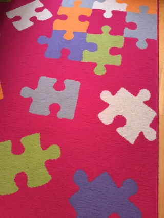 Alfombra Puzzle Infantil Juvenil Multicolor