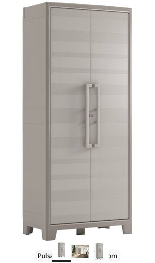 Armario Escobero Plástico Gris Nuevo