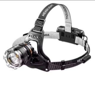 Linterna frontal recargable potente