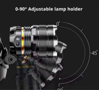 Linterna frontal recargable potente