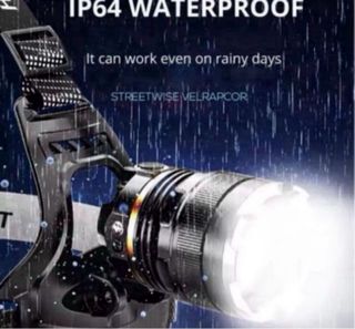 Linterna frontal recargable potente