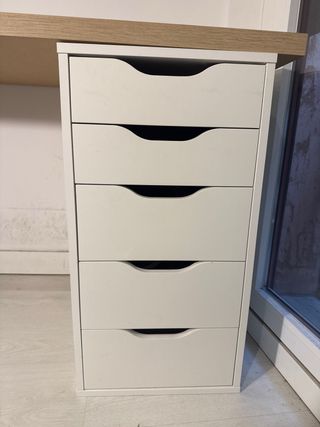 Escritorio Ikea con Cajonera Alex Blanca