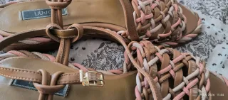 Sandalias Liu Jo marrones y rosas N38 grande